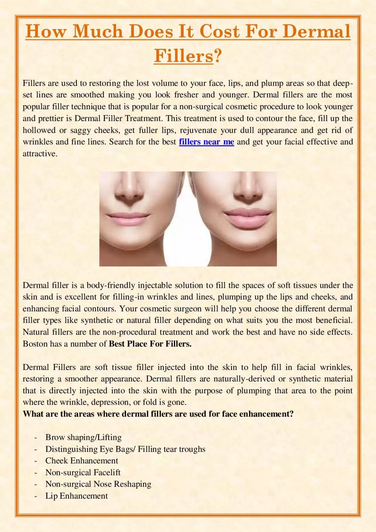 PDF-How Much Does It Cost For Dermal Fillers?