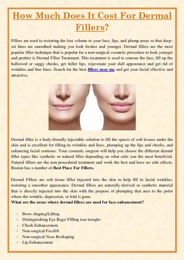 How Much Does It Cost For Dermal Fillers?