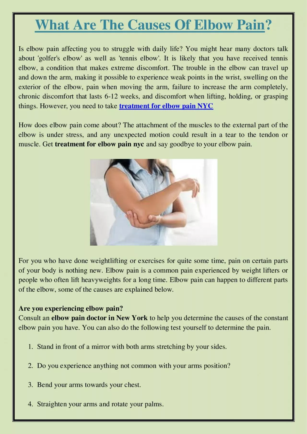 PDF-What are the causes of elbow pain?