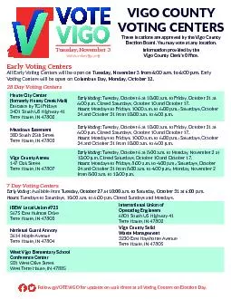 PDF-Follow @VOTEVIGO for updates on wait mes at all Vo ng Centers on Elec