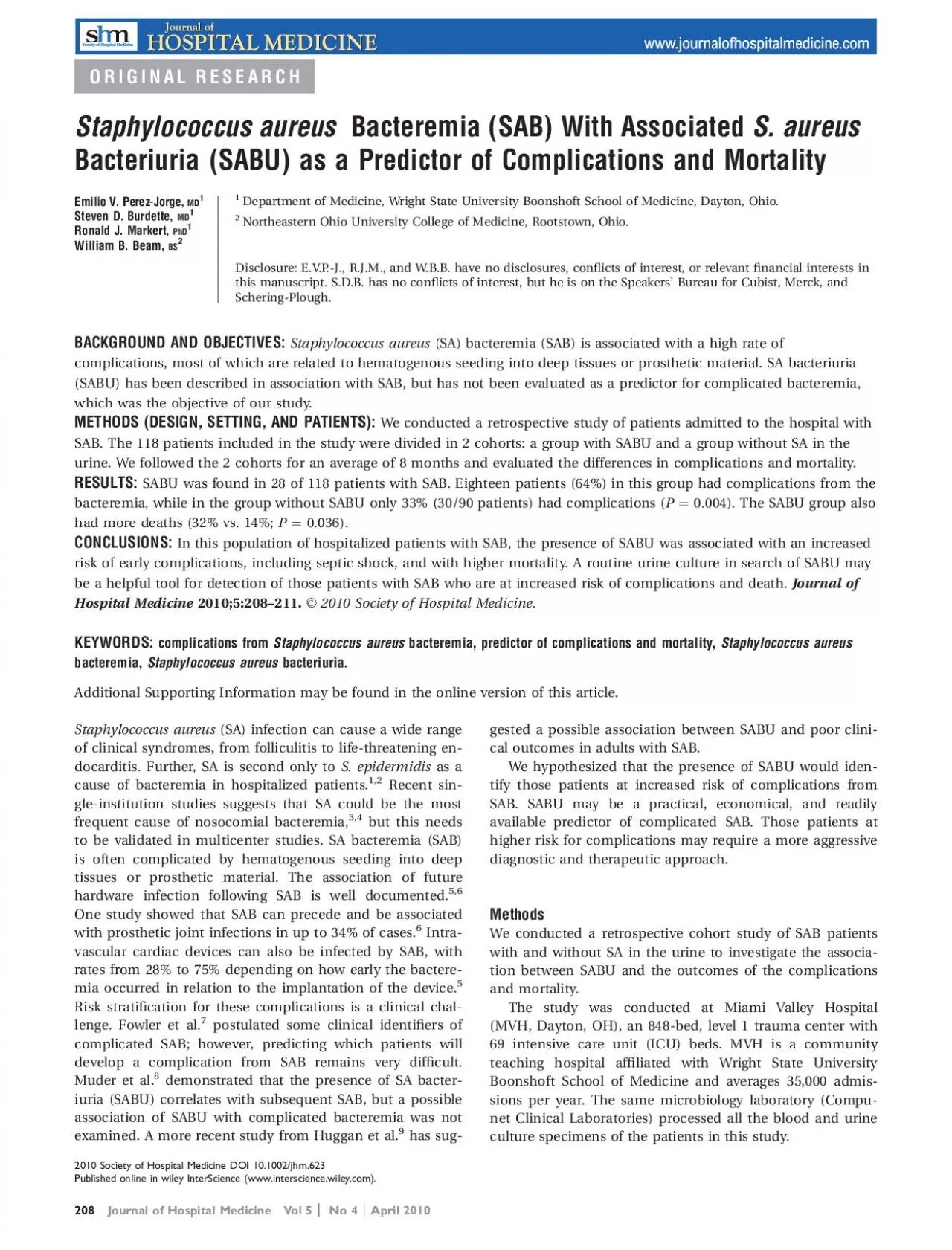 PDF-ORIGINALRESEARCHStaphylococcusaureusBacteremia(SAB)WithAssociatedS.aur