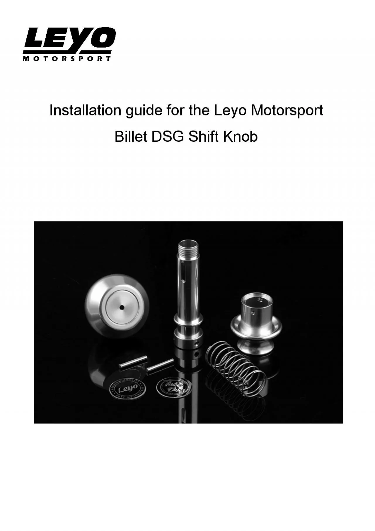 PDF-Installation guide for the Leyo Motorsport