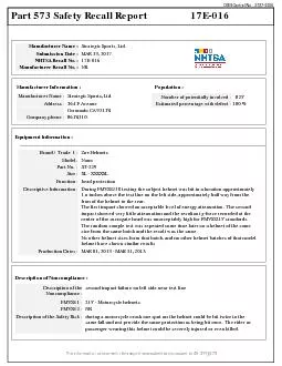 Page 3Part 573 Safety Recall Report         17E-016The information con