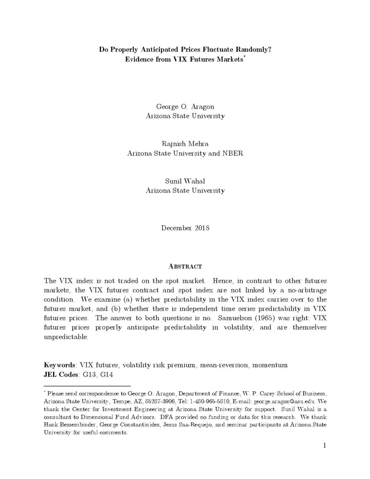 PDF-Do properly anticipated prices fluctuate randomly? Samuelson (1965) f