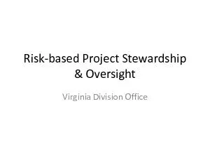 based Project Stewardship