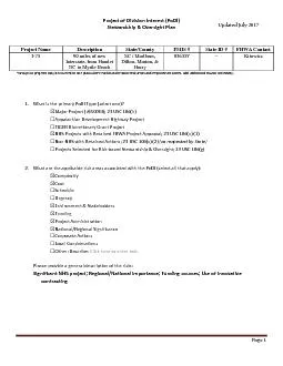 Project of Division Interest (PoDI)Stewardship & Oversight Plan