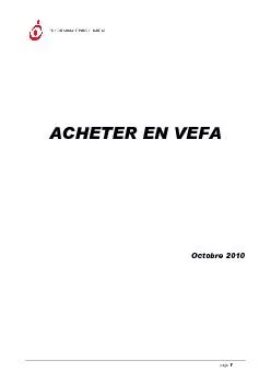 ACHETER EN VEFA