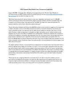 PDF-CECU Supports New Student Loan Transparency LegislationAugust 19, 2019