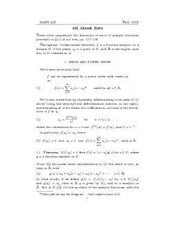 2denominatornevervanishing,henceit'salsoanalyticonDnf0g,henceonallofD.