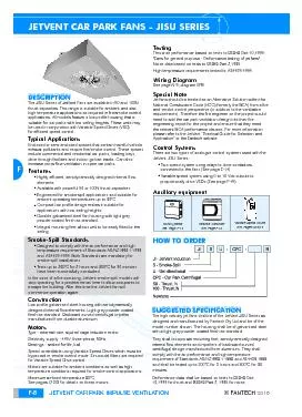 JETVENTCAR PARKIMPULSEVENTILATIONJETVENT CARPARK FANS - JISUSERIES
...