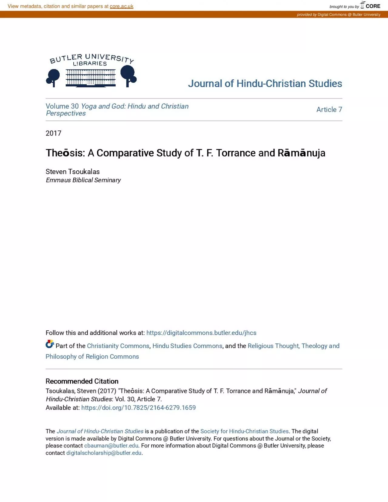 PDF-Journal of Hindu-Christian Studies