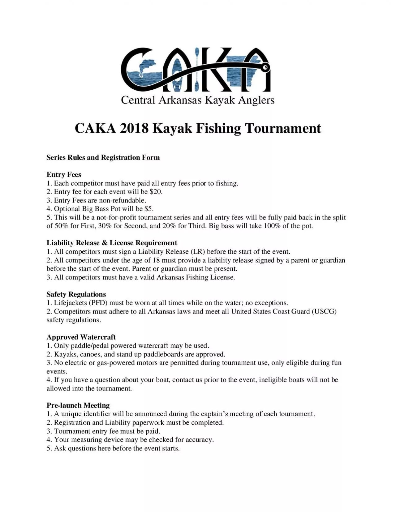 PDF-Central Arkansas Kayak Anglers