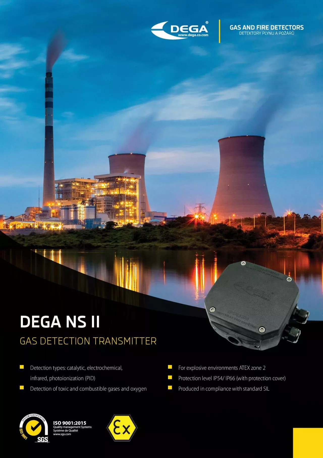 PDF-DEGA NS IIGAS DETECTION TRANSMITTERDetection types: catalytic, electro