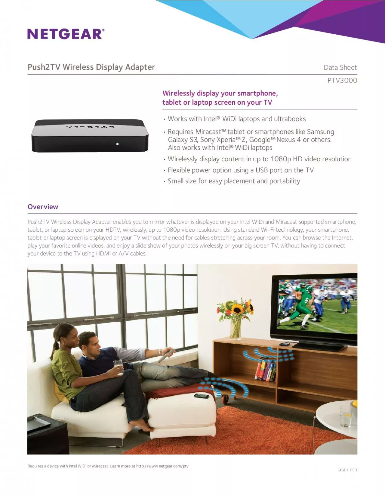 PDF-Wirelessly display your smartphone, tablet or laptop screen on your TV