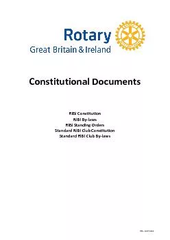 Constitutional Documents