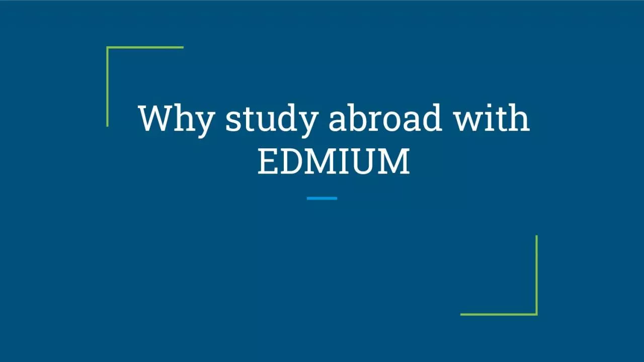 PDF-Why study abroad with edmium