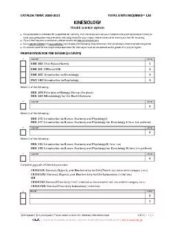 ��CATALOG TERM:20202021TOTAL UNITS REQUIRED = 120KINESIO