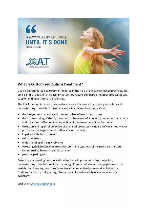 What Is Customized Autism Treatment?