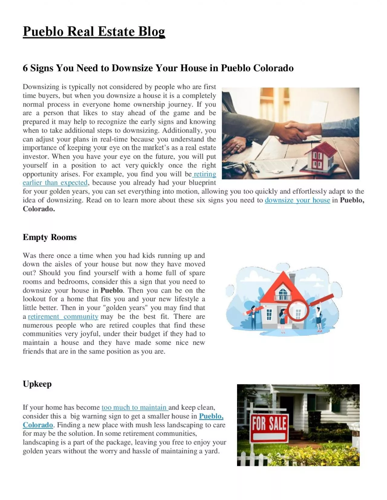 PDF-6 Signs You Need to Downsize Your House in Pueblo Colorado