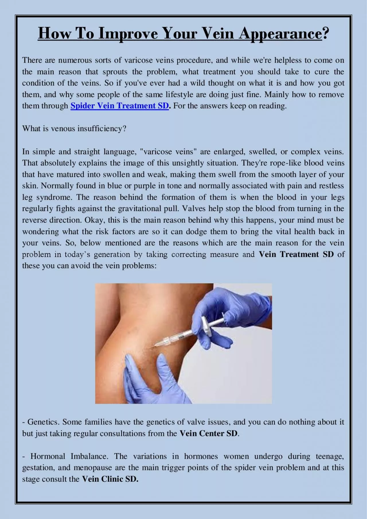 PDF-How To Improve Your Vein Appearance?