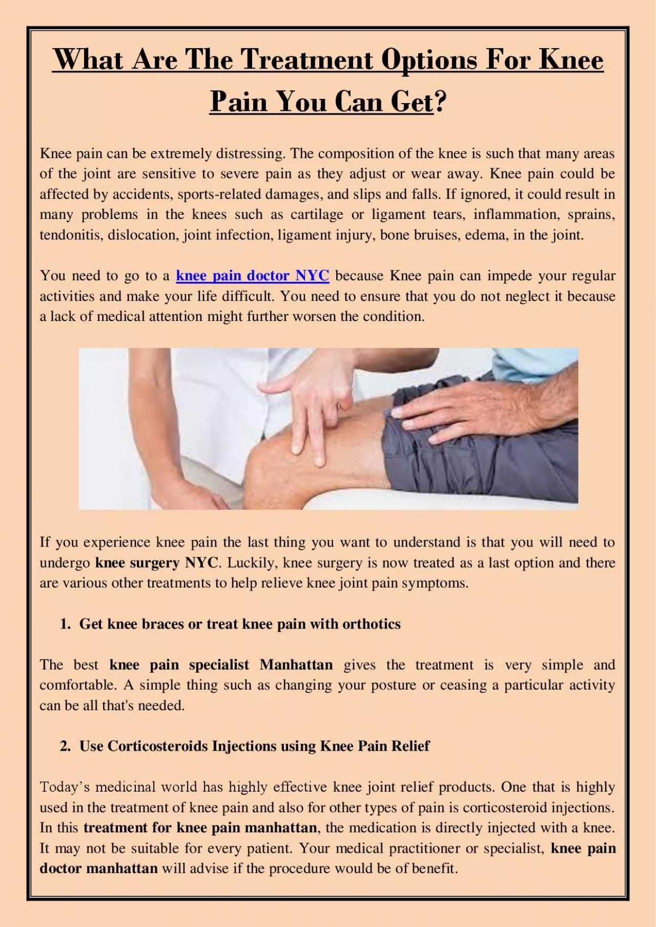 PDF-What Are The Treatment Options For Knee Pain You Can Get?