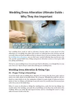 Wedding Dress Alteration Ultimate Guide - Why They Are Important