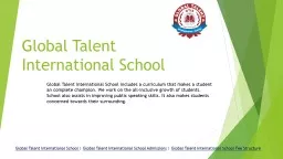 Global Talent International School, Pune - Ezyschooling