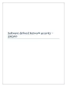 Software defined networking (SDN) Security