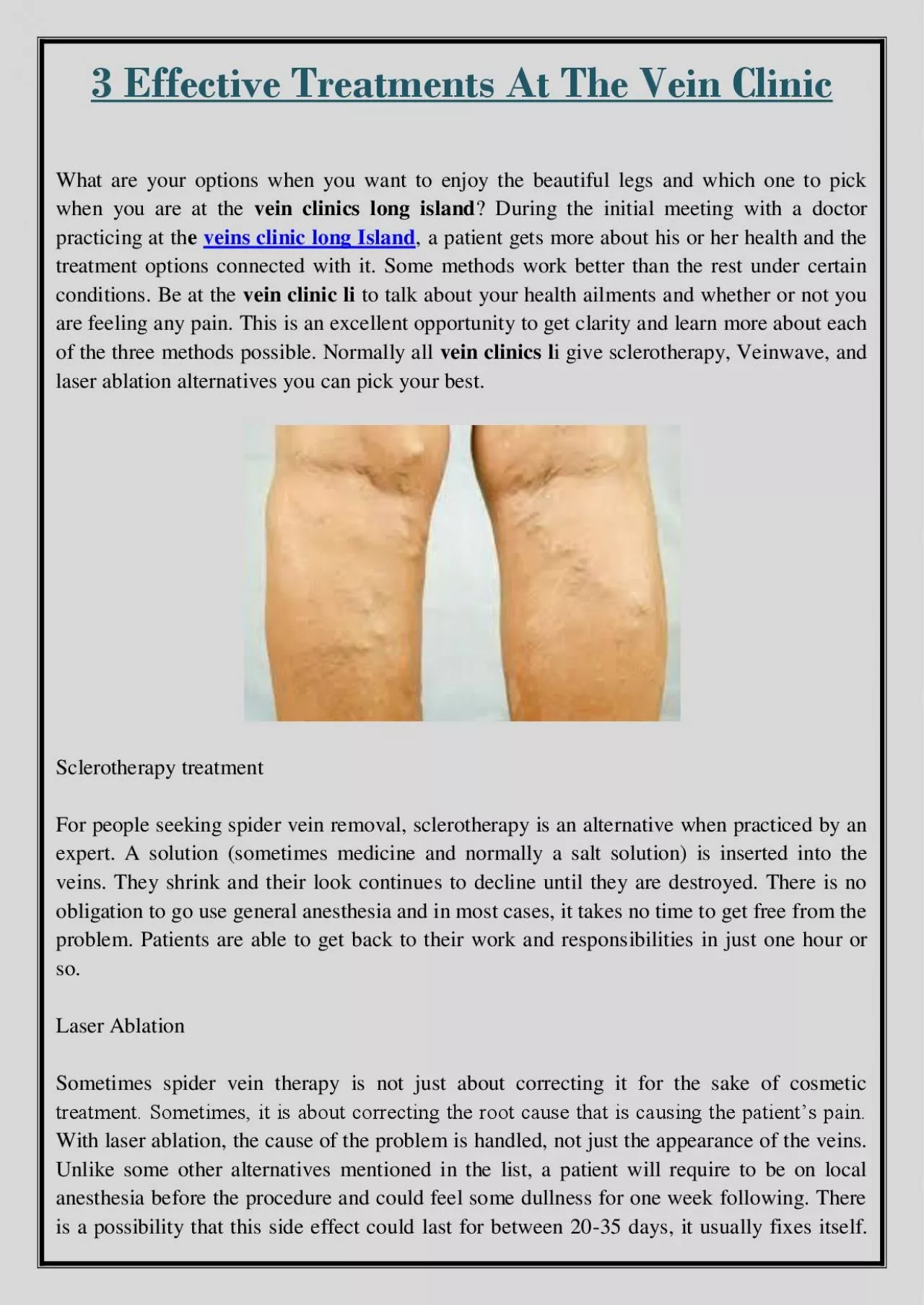 PDF-3 Effective Treatments At The Vein Clinic