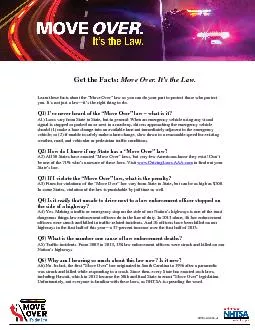 Get the Facts: Move Over. It’s the Law.Learn these facts about th