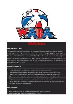 WABA Rules