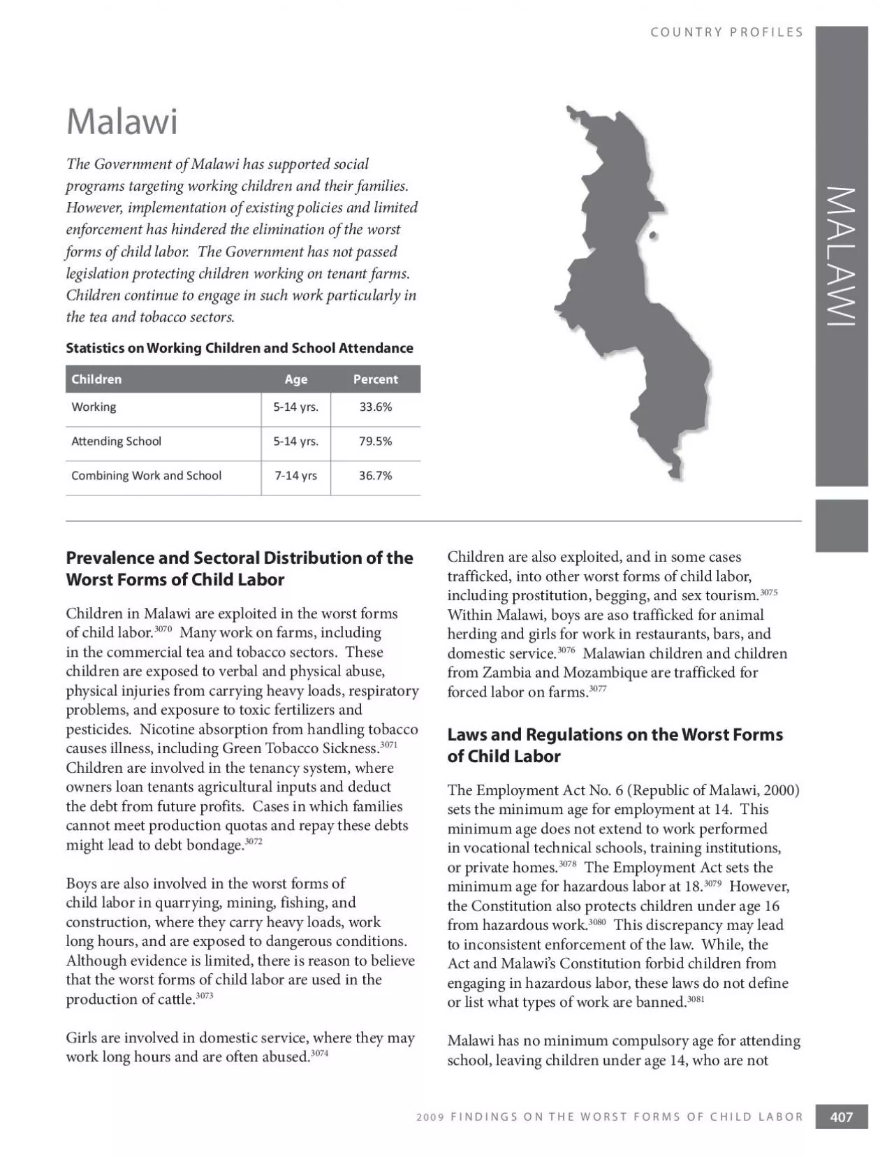 PDF-FINDINGS ON THE WORST FORMS OF CHILD LABORCOUNTRY PROFILES