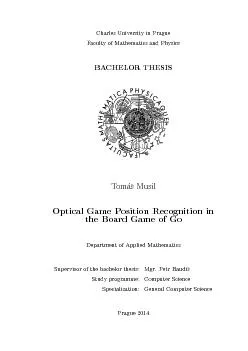 CharlesUniversityinPragueFacultyofMathematicsandPhysicsBACHELORTHESIS