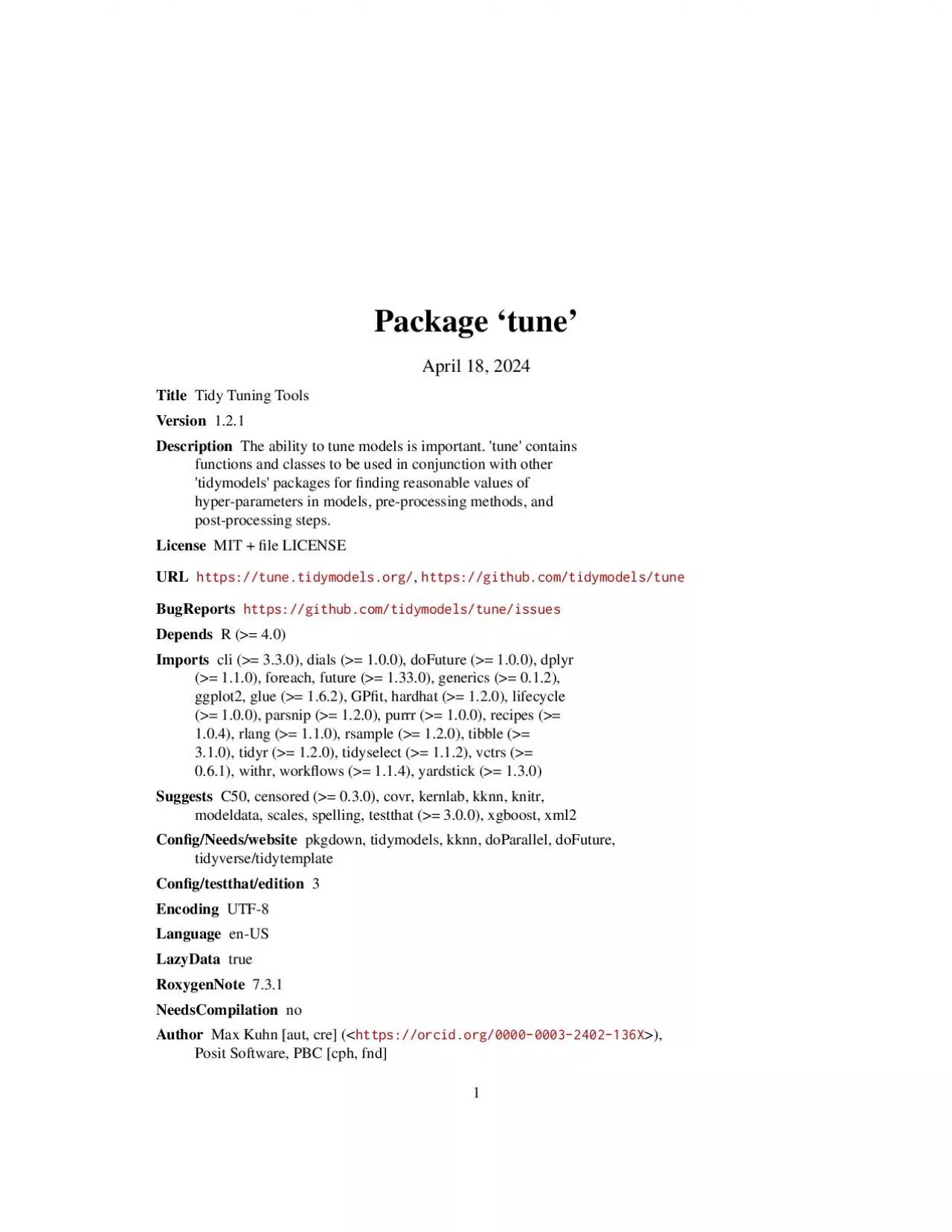 PDF-Package`tune'February28,2021TitleTidyTuningToolsVersion0.1.3Descriptio