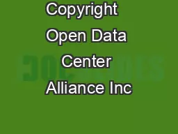 Copyright   Open Data Center Alliance Inc