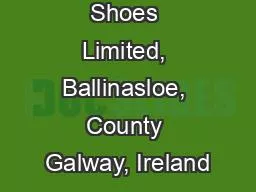 Dubarry Shoes Limited, Ballinasloe, County Galway, Ireland