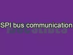 SPI bus communication