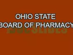 OHIO STATE BOARD OF PHARMACY