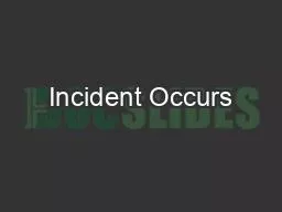 PDF-Incident Occurs