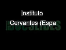 Instituto Cervantes (Espa
