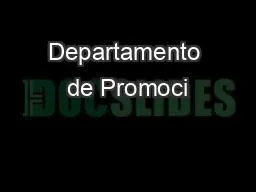 Departamento de Promoci