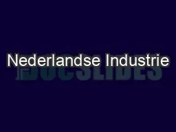 Nederlandse Industrie