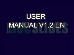 USER MANUAL V1.2 EN