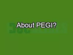 About PEGI?