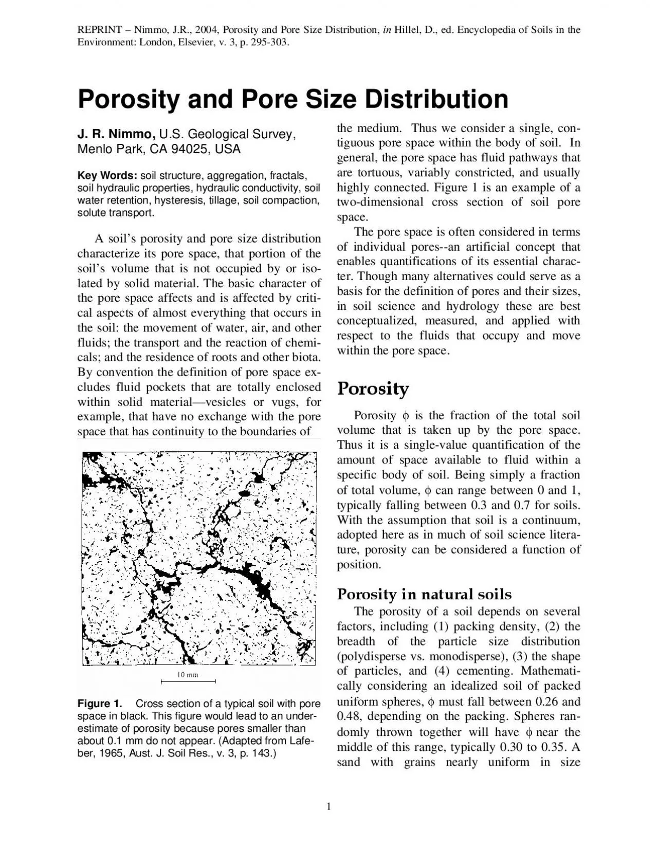 PDF-Porosity and Pore Size Distribution