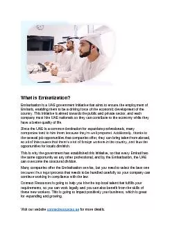 What is Emiratization?