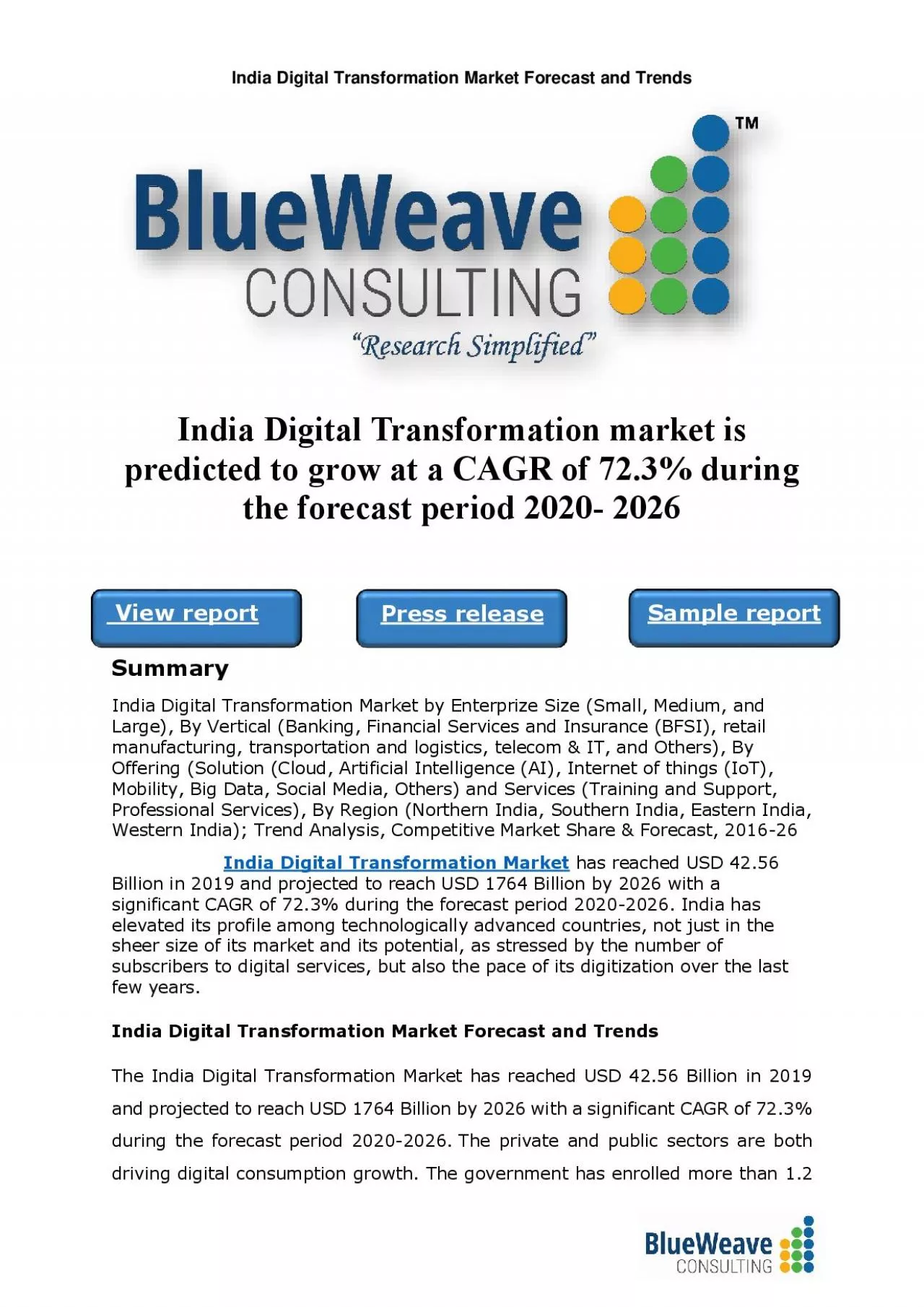 PDF-India Digital Transformation Market Forecast and Trends