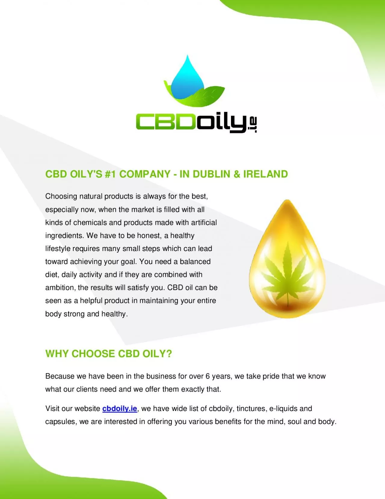 PDF-CBD Oil Dublin Company - CBD Vaping Oils Ireland