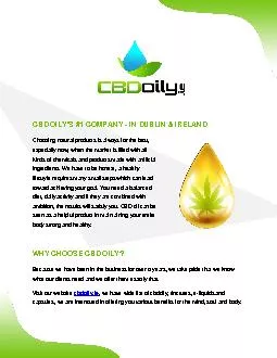 CBD Oil Dublin Company - CBD Vaping Oils Ireland