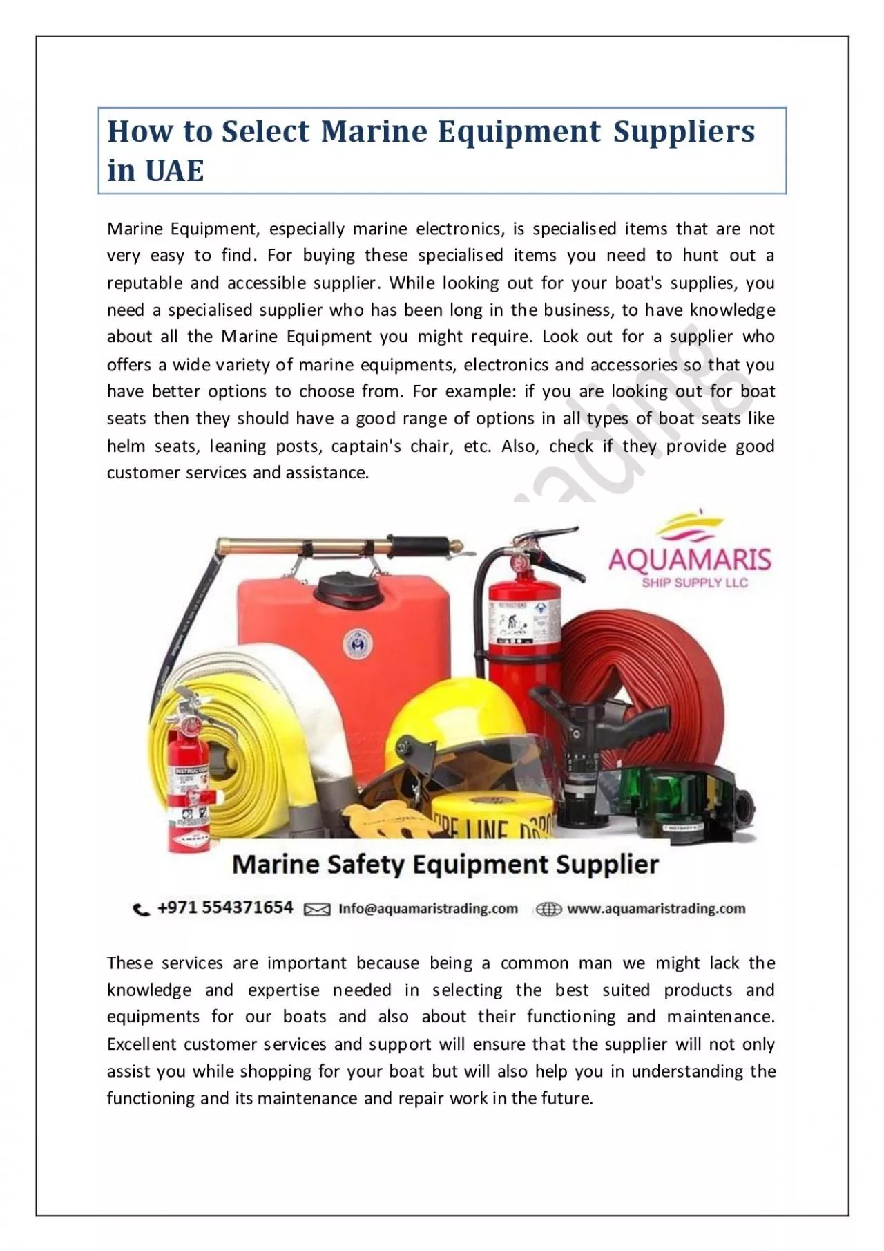 PDF-How to Select Marine Equipment Suppliers in UAE